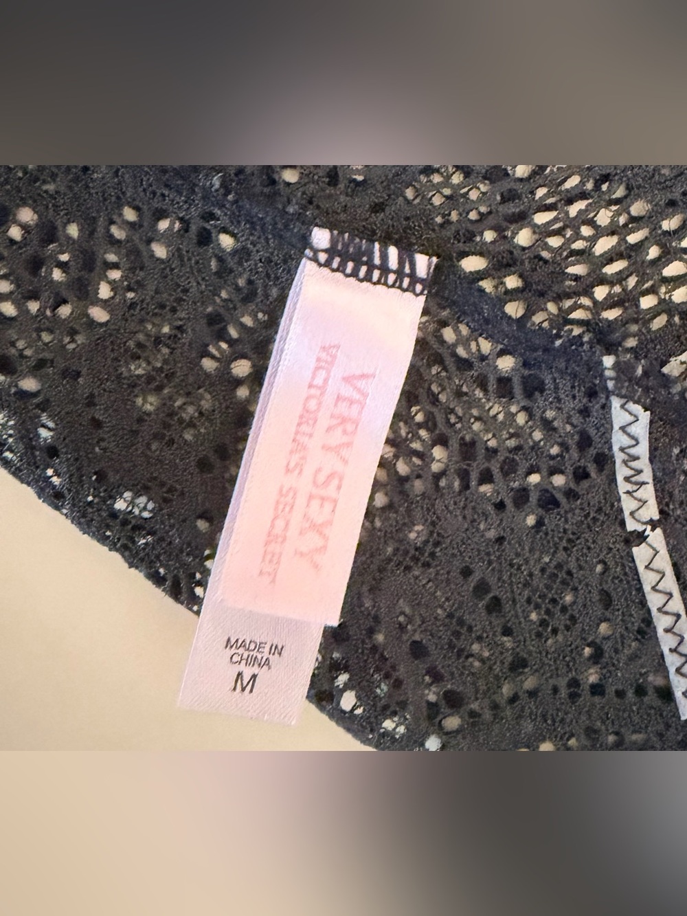 Victoria's Secret Very Sexy Black Lace Plunge Teddy Bodysuit M - Picture 8 of 10